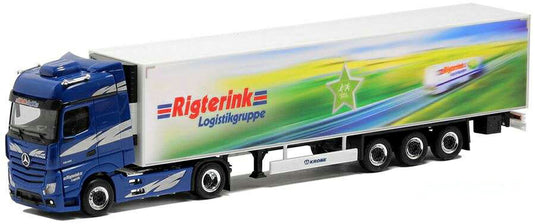 Herpa Rigterin Logistikgruppe Mercedes Benz Actros Bigspace Euro-Reefer-Trailer 5080 /Herpa  1/87 ミニチュア トラック 建設機械模型 工事車両