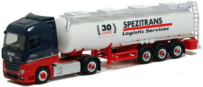 Herpa Grimmener Spezitrans Talke Mercedes Benz Actros Streamspace 2.5 chemical tank trailer 5092 /Herpa  1/87 ミニチュア トラック 建設機械模型 工事車両