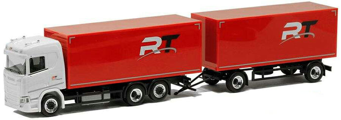 Herpa Ruch Transports Scania CR20 box trailer truck 5095 /Herpa  1/87 ミニチュア トラック 建設機械模型 工事車両