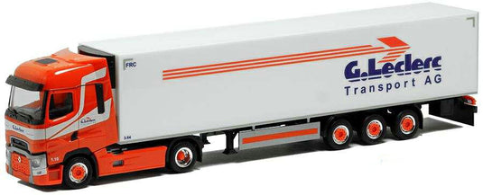 Herpa Leclerc Transport Renault T Medi Euro refrigerated box trailer 5112 /Herpa  1/87 ミニチュア トラック 建設機械模型 工事車両