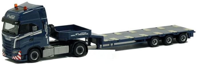 Herpa Wocken Transport Iveco S-Way semi lowloader 5143 /Herpa  1/87 ミニチュア トラック 建設機械模型 工事車両