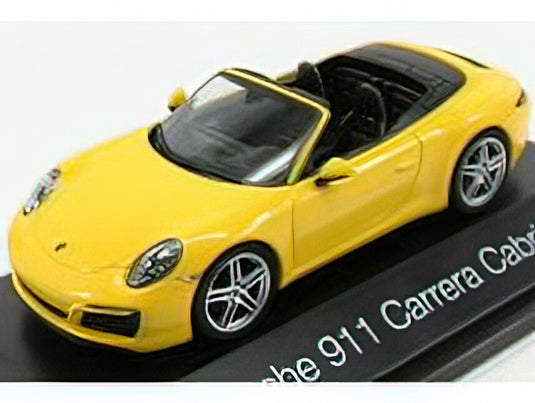 PORSCHEポルシェ 911 991-2 CARRERA CABRIOLET 2016 - YELLOW /Herpa 1/43 ミニカー