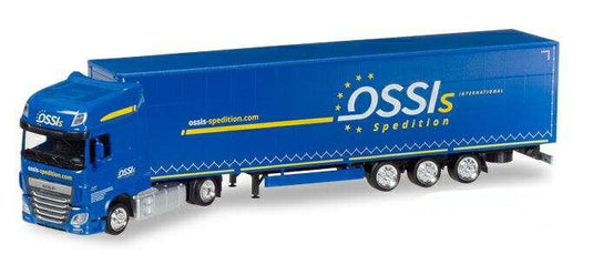 Herpa OSSIs DAF XF 105 jumbo curtainside trailer 930116 /Herpa  1/87 ミニチュア トラック 建設機械模型 工事車両