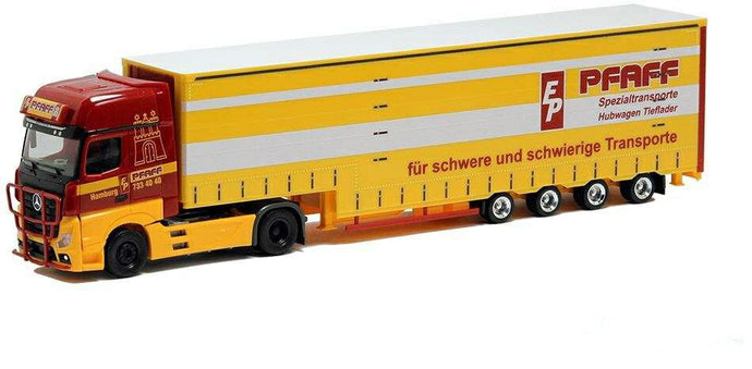 Herpa Pfaff Mercedes Benz Actros Gigaspace volume セミトレーラー 939737 /Herpa  1/87 ミニチュア トラック 建設機械模型 工事車両