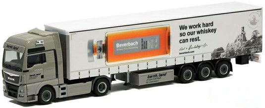 Herpa Spedition Land / Hardenberg Whiskey MAN TGX XXL Euro 6 curtain canvas セミトレーラー 940825 /Herpa  1/87 ミニチュア トラック 建設機械模型 工事車両
