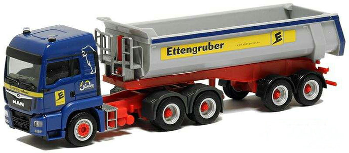 Herpa Ettengruber MAN TGX LX Thermomulden セミトレーラー 942805 /Herpa  1/87 ミニチュア トラック 建設機械模型 工事車両