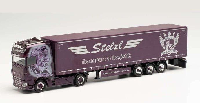 Herpa Stelzl DAF XF SSC Euro 6c curtain tarpaulin セミトレーラー 945165 /Herpa  1/87 ミニチュア トラック 建設機械模型 工事車両