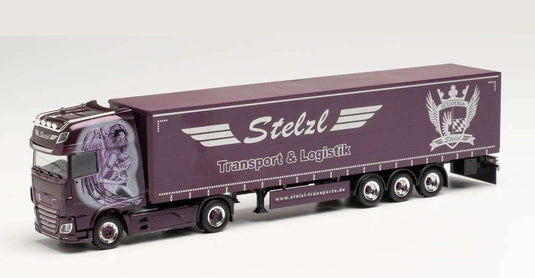 Herpa Stelzl DAF XF SSC Euro 6c curtain tarpaulin セミトレーラー 945165 /Herpa  1/87 ミニチュア トラック 建設機械模型 工事車両