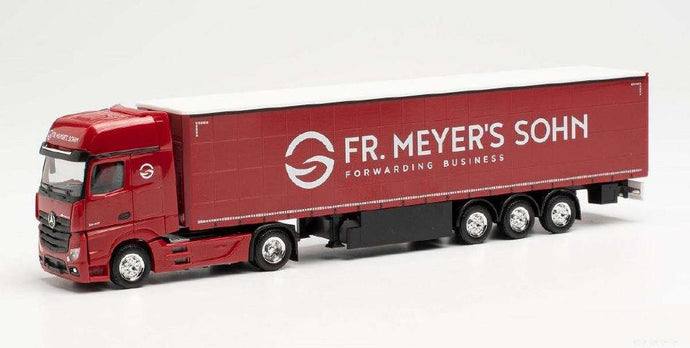 Herpa Fr. Meyers Sohn Mercedes Benz Actros Giga curtain tarpaulin セミトレーラー 947169 /Herpa  1/87 ミニチュア トラック 建設機械模型 工事車両