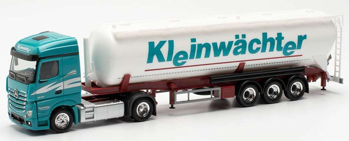 Herpa Kleinw?chter Mercedes Benz Actros 60cbm bulk trailer 950022 /Herpa  1/87 ミニチュア トラック 建設機械模型 工事車両