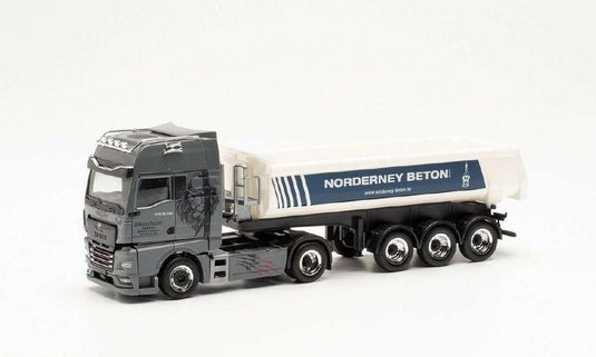 Herpa Norderney Beton/Janssen & Fischer MAN TGX GX Individual rounded セミトレーラー 950671 /Herpa  1/87 ミニチュア トラック 建設機械模型 工事車両
