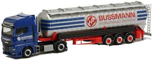 Herpa Bussmann MAN TGX GX ADR Suction Silo セミトレーラー 950688 /Herpa  1/87 ミニチュア トラック 建設機械模型 工事車両