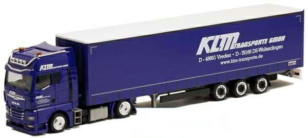 Herpa KLM MAN TGX GX Lowliner セミトレーラー 951005 /Herpa  1/87 ミニチュア トラック 建設機械模型 工事車両