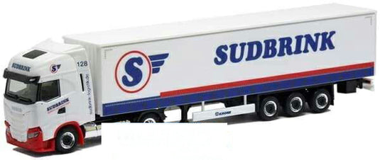 Herpa Sudbrink Iveco S-Way LNG curtain tarpaulin セミトレーラー 951364 /Herpa  1/87 ミニチュア トラック 建設機械模型 工事車両