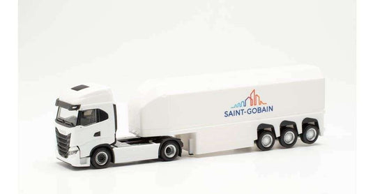 Herpa Saint Gobian Iveco S-Way glass transporter 951371 /Herpa  1/87 ミニチュア トラック 建設機械模型 工事車両