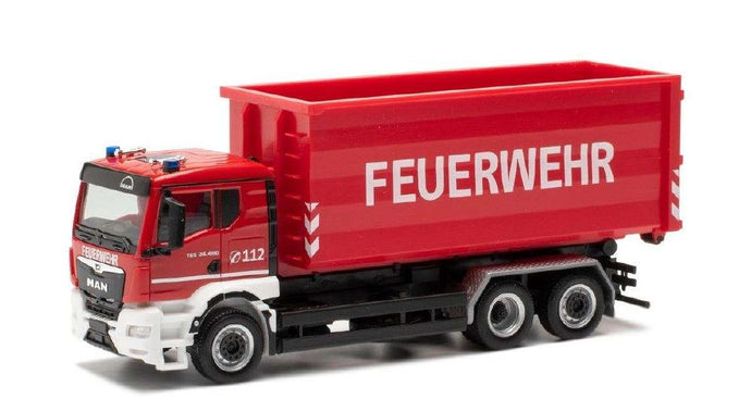 Herpa Feuerwehr MAN TGS TN 26.480 ZY.HE095-0572 /Herpa  1/87 ミニチュア トラック 建設機械模型 工事車両