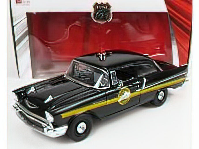 CHEVROLETシボレー 150 SEDAN KENTUCKY STATE POLICE 1957 - BLACK /HIGHWAY61 1/18 ミニカー