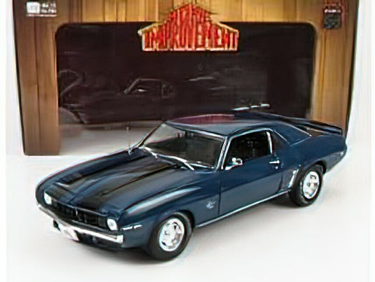 CHEVROLETシボレー CAMARO SS COUPE 1969 - THE IMPROVEMENT 1991-1999 - BLUE BLACK /HIGHWAY61 1/18 ミニカー