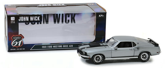 1969 Ford Mustang BOSS 429 - John Wick (2014) /Highway 61  1/18 ミニカー