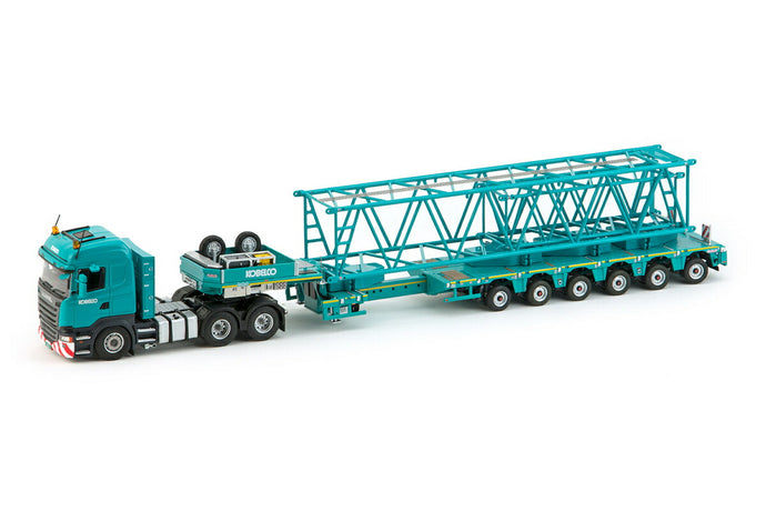 Kobelcoコベルコ Scania R 6x4 CW+Boom+Jib トラック トレーラー /IMC 建設機械模型 工事車両 1/50 ミニチュア