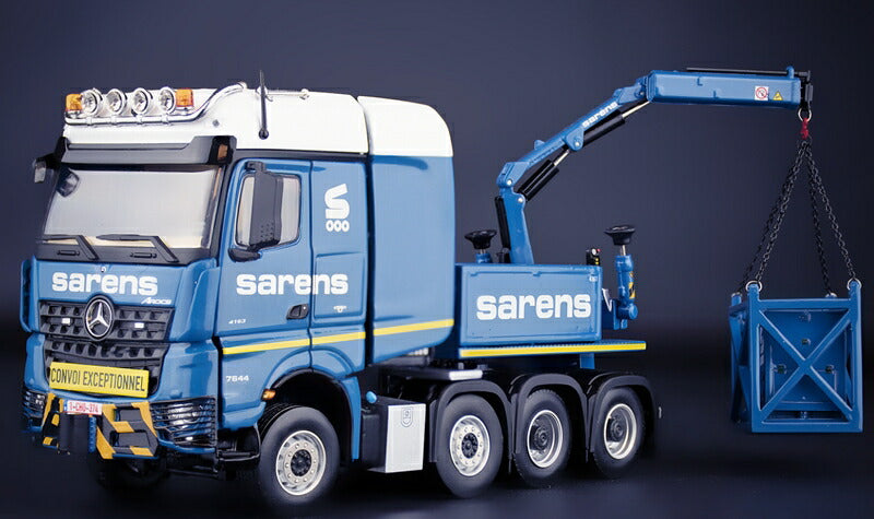 ギャラリービューアに画像をロードする, 【予約】Sarens Mercedes-Benz Arocs BigSpace 8x4 with Fassi crane トラック/IMC 建設機械模型 工事車両 1/50 ミニカー
