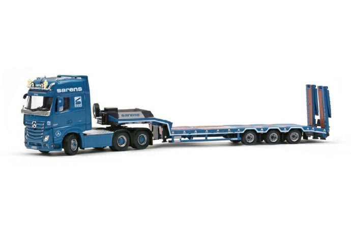 SARENS メルセデスベンツアクトロス 6X4 GIGASPACE NICOLAS EUROFLEX セミトレーラー 建設機械模型 工事車両IMC 1/50 ミニチュア