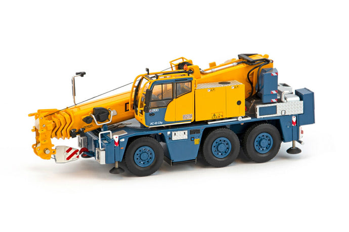 Demag AC45 City ラージホイールエディション モバイルクレーン 建設機械模型 工事車両IMC 1/50 ミニチュア