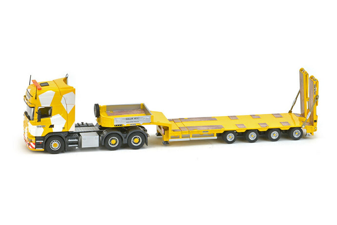 Keller Hess Scaniaスカニア R4 Topline 6x4 - Goldhofer 4軸 底床セミ  トラックトレーラー/IMC 建設機械模型 工事車両 1/50 ミニチュア