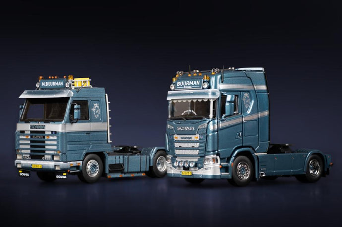 【予約】2024年発売予定BUURMAN MODEL SET SCANIA 143M STREAMLINE 4X2 AND SCANIA S SERIES HIGH ROOF 4X2 トラック トラクタ /IMC 1/50 建設機械模型