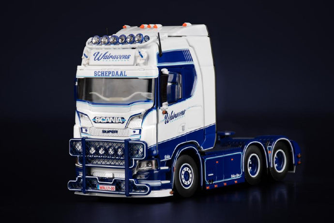 【予約】WALRAVENS SCANIA S SERIES HIGH ROOF 6X4 トラック トラクタ /IMC 1/50 建設機械模型