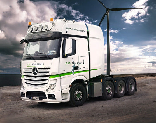 【予約】1-3月以降発売予定A.M. Kran Wind Mercedes-Benz Actros GigaSpace 8x4 トラクタ /建設機械模型 工事車両 IMC 1/50 ミニカー