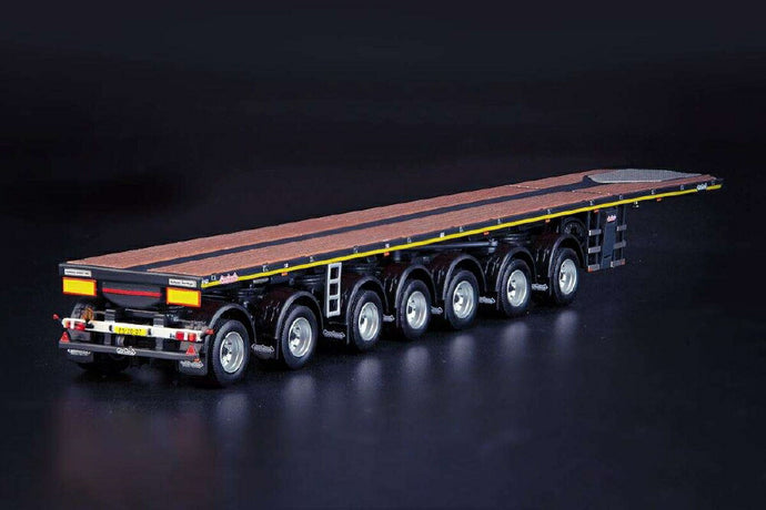 Gray Series Nooteboomノã�EチEƒ–ーム OVB ballast trailer 7 axles 10フィートコンチEƒŠ トレーラー /IMC  1/50 ミニチュア 建設機械模垁E工事車両