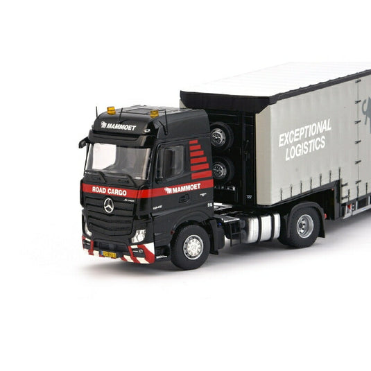 マムート特注 MAMMOET  ACTROS 4X2 + 4軸 MEUSBURGERトレーラー トラック /建設機械模型 工事車両 IMC 1/50 ミニカー