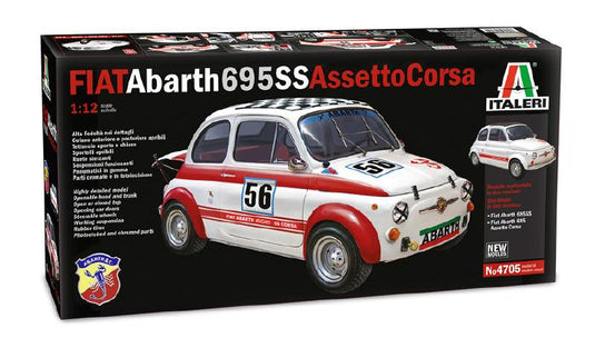 FIAT - 500 ABARTH 695SS ASSETTO CORSA 1968 - STREET OR N 56 RACING VERSION プラモデル 模型/ITALERI  1/12