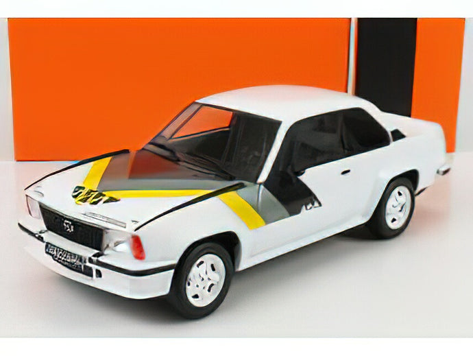 OPEL - ASCONA B 400 1982 - WHITE YELLOW GREY /IXO 1/18 ミニカー