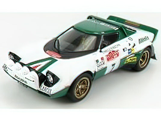 Lancia Stratos HF 7号車 Alitalia WRC ラリーサンレモ 1975 R.Pinto A.Bernacchini/ IXO 1/18 ミニカー