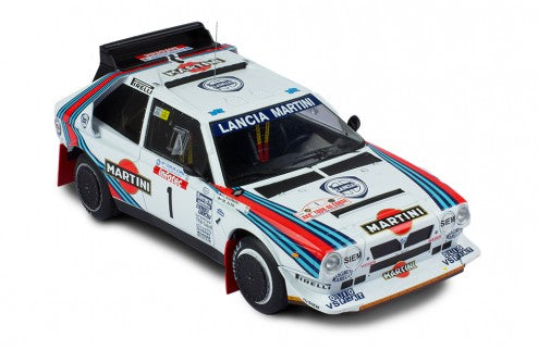 LANCIA - DELTA S4 MARTINI N 1 RALLY TOUR DE CORSE 1986 M.ALEN - I.KIVIMAKI - WHITE  /IXO 1/18 ミニカー