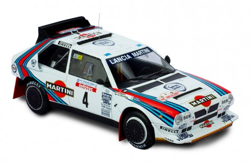 LANCIA - DELTA S4 MARTINI N 4 RALLY TOUR DE CORSE 1986 H.TOIVONEN - S.CRESTO - WHITE  /IXO 1/18 ミニカー