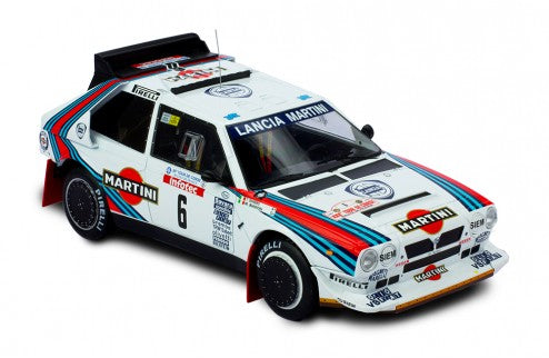 LANCIA - DELTA S4 MARTINI N 6 RALLY TOUR DE CORSE 1986 M.BIASION - T.SIVIERO - WHITE  /IXO 1/18 ミニカー