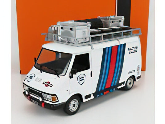 FIAT - 242 VAN TEAM MARTINI RACING RALLY ASSISTANCE 1983 - WHITE /IXO  1/18 ミニカー