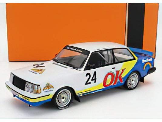 VOLVO - 240 TURBO TEAM BECKERS N 24 NURBURGRING 1985 P.G.ANDERSSON - WHITE YELLOW BLUE /IXO 1/18 ミニカー