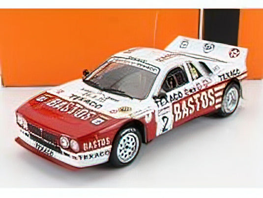 LANCIA - 037 EVO 2 BASTOS N 2 RALLY YPRES 1985 P.SNIJERS - D.COLEBUNDERS - WHITE RED /IXOイクソ 1/18 ミニカー