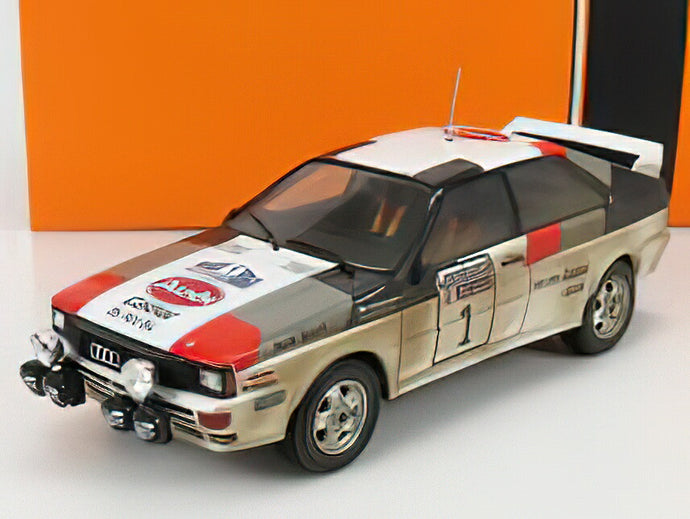 AUDI  QUATTRO A1  N 1 WINNER RALLY RAC LOMBARD 1982 H.MIKKOLA - H.HERTZ/IXO 1/24ミニカー