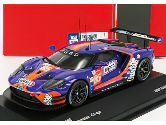 FORD USA - GT FORD ECOBOOST 3.5L TURBO V6 TEAM KEATING MOTORSPORT N 85 24h LE MANS 2019 B.KEATING - J.BLEEKEMOLEN - F.FRAGA - PURPLE ORANGE /IXO 1/43 ミニカー