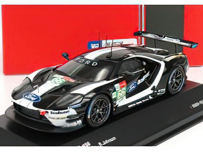 FORD USA - GT FORD ECOBOOST 3.5L TURBO V6 TEAM FORD CHIP GANASSI UK N 66 6th LMGTE PRO CLASS 24h LE MANS 2019 S.MUICKE - O.PLA - B.JOHNSON - BLACK WHITE /IXO 1/43 ミニカー