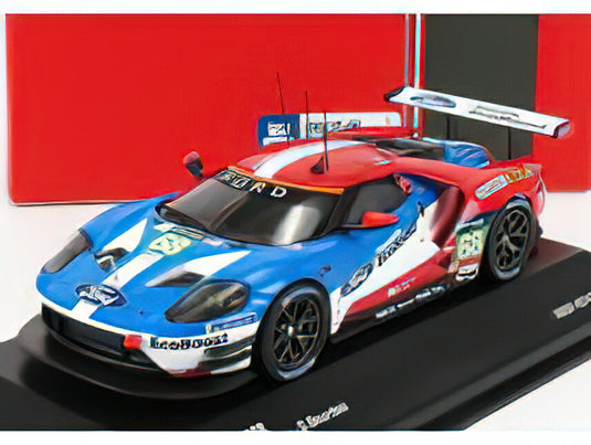 FORD USA - GT 3.5L TURBO V6 TEAM FORD CHIP GANASSI USA LHD N 68 WINNER LMGTE PRO CLASS 24h LE MANS 2016 J.HAND - D.MULLER - S.BOURDAIS - BLUE RED WHITE /IXO 1/43 ミニカー