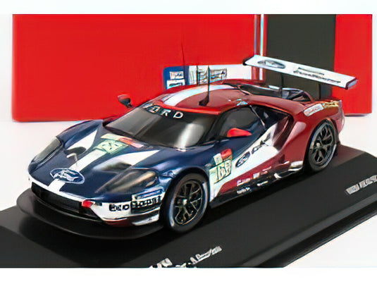 FORD USA - GT 3.5L TURBO V6 TEAM FORD CHIP GANASSI USA N 68 3rd LMGTE PRO CLASS 24h LE MANS 2018 J.HAND - D.MULLER - S.BOURDAIS - BLUE RED WHITE /IXO 1/43 ミニカー