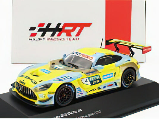 MERCEDES BENZ - AMG GT3 TEAM HRT N 4 WINNER RACE 2 NURBURGRING DTM 2021 L.STOLZ - YELLOW LIGHT BLUE /IXO 1/43 ミニカー