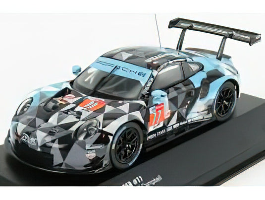 PORSCHE - 911 991 RSR TEAM DEMPSEY PROTON RACING N 77 WINNER LMGTE AM 24h LE MANS 2018 M.CAMPBELL - C.RIED - J.ANDLAUER - GREY BLUE /IXO 1/43 ミニカー
