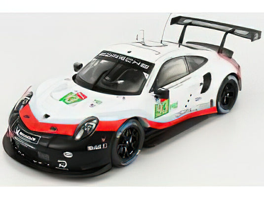 PORSCHEポルシェ 911 991 RSR TEAM PORSCHE GT LMGTE PRO N 93 24h LE MANS 2018 P.PILET - N.TANDY - E.BAMBER - WHITE BLACK RED /IXO  1/18 ミニカー